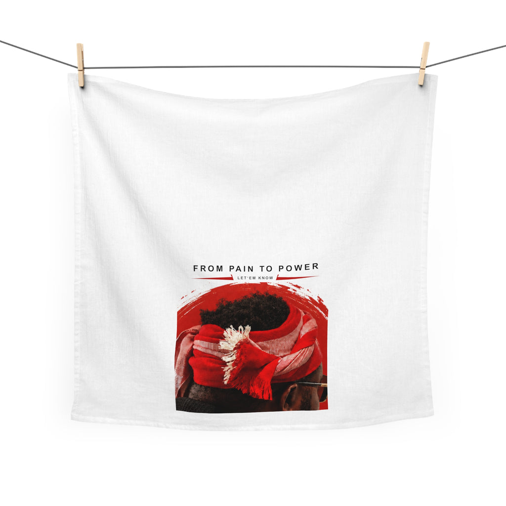 From Pain to Power Tea Towel — Inspirational Red Scarf Kitchen Towel
