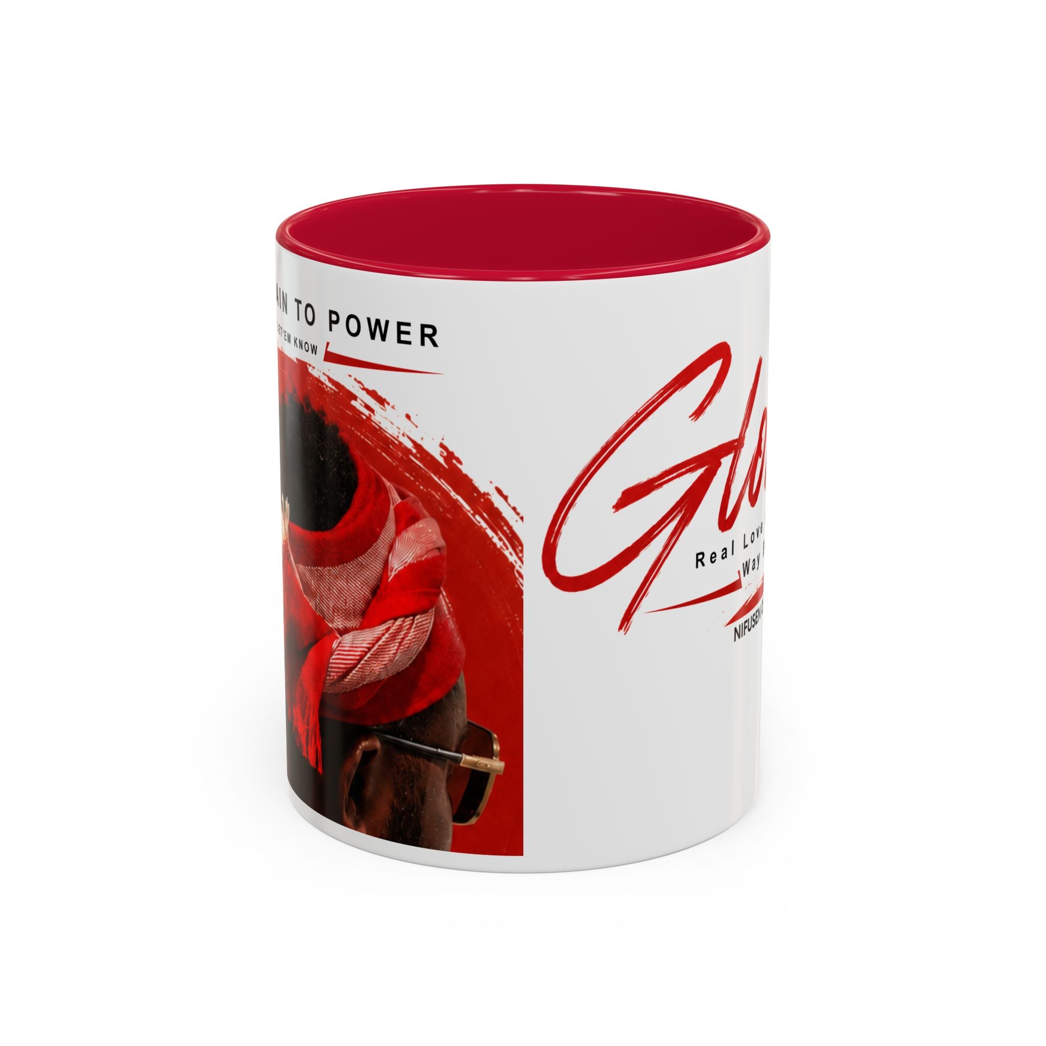 Gloria Script Photo Mug — Inspirational 'Real Love Finds Its Way Back' Coffee Cup (11oz/15oz)