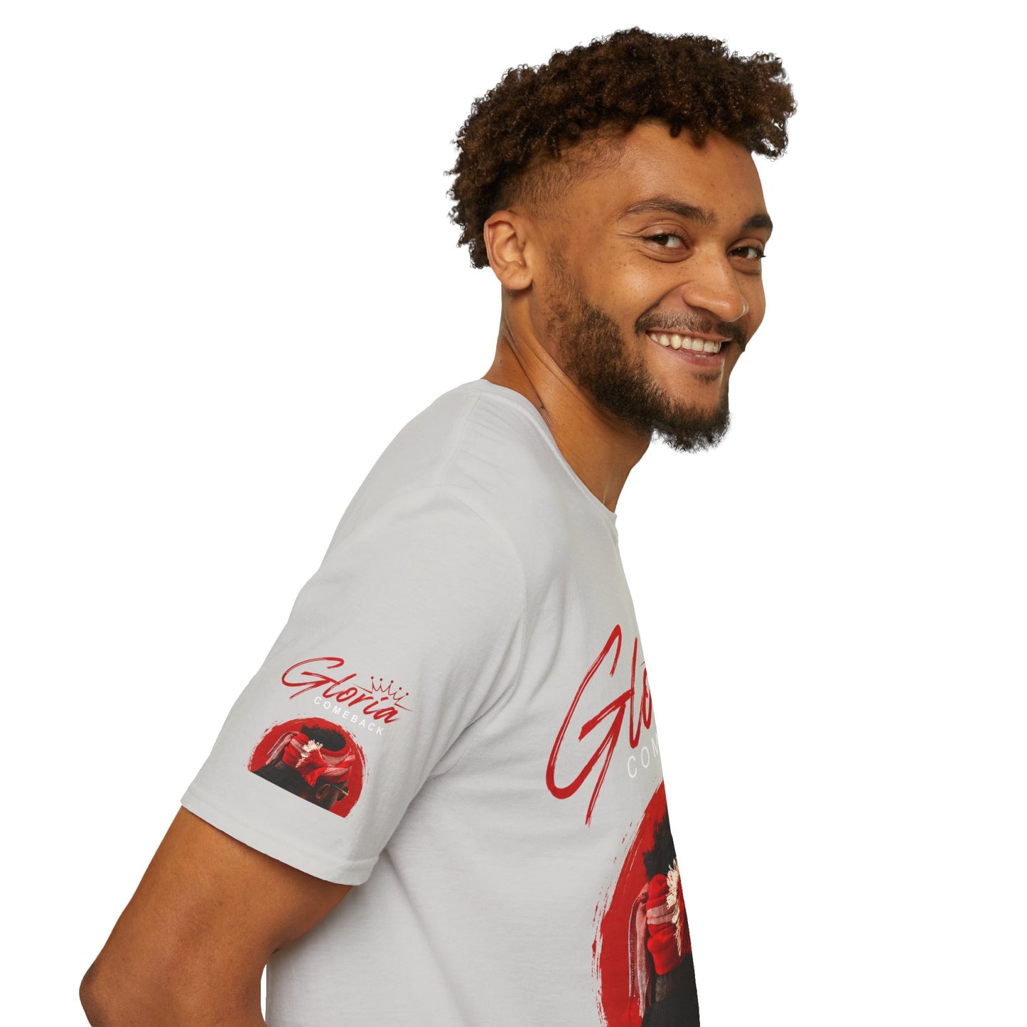Comeback Gloria T-Shirt — Bold Red Crown Graphic Tee