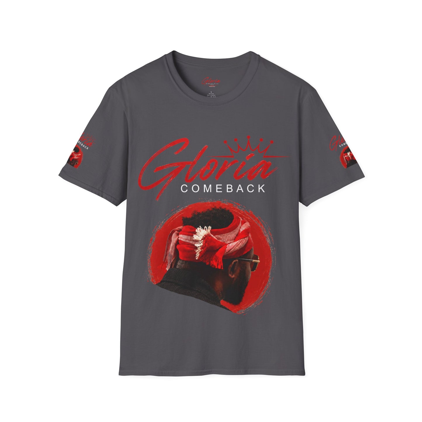 Comeback Gloria T-Shirt — Bold Red Crown Graphic Tee