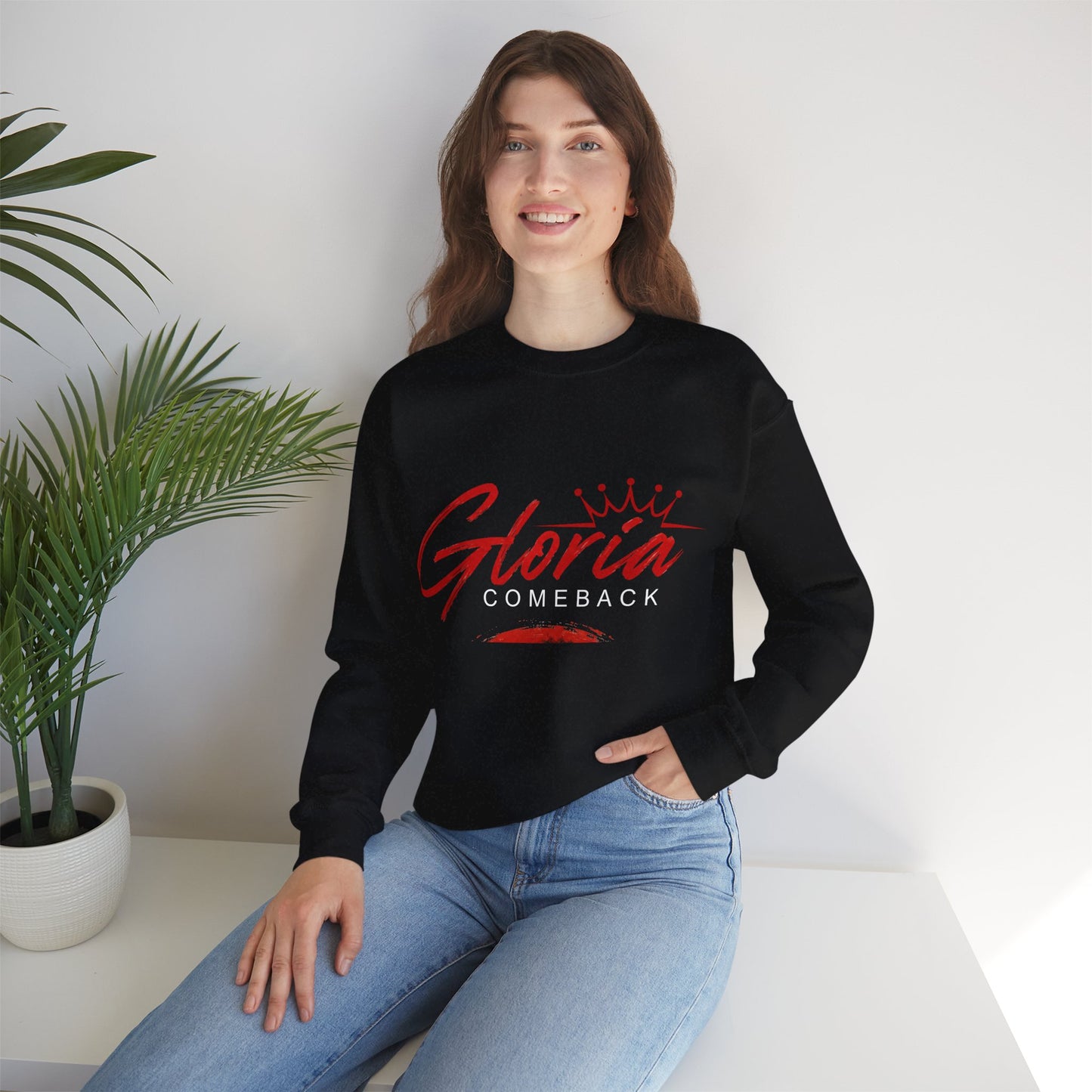 Gloria Comeback Crewneck Sweatshirt — "Gloria: She Was Gone, But Love Stayed"