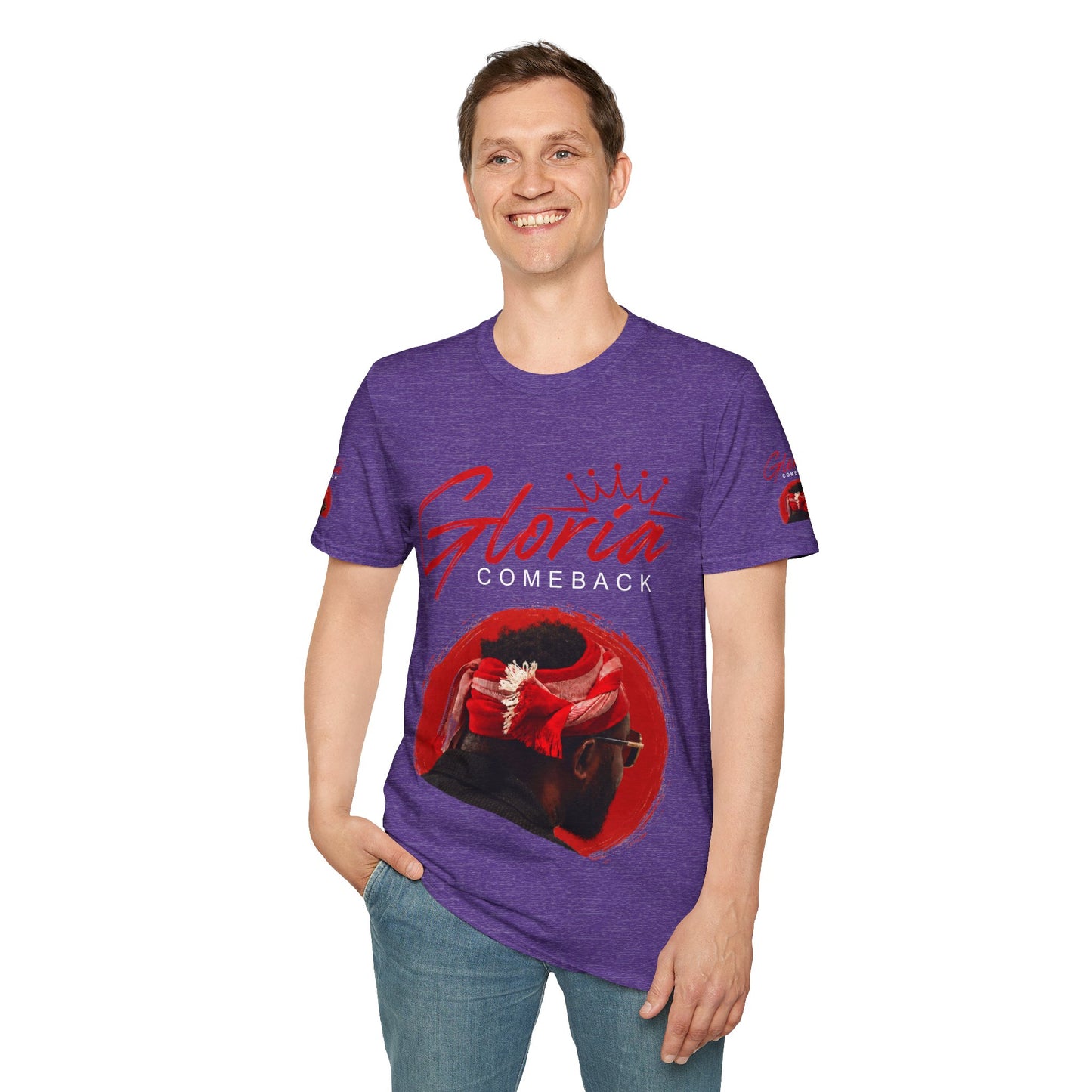Comeback Gloria T-Shirt — Bold Red Crown Graphic Tee