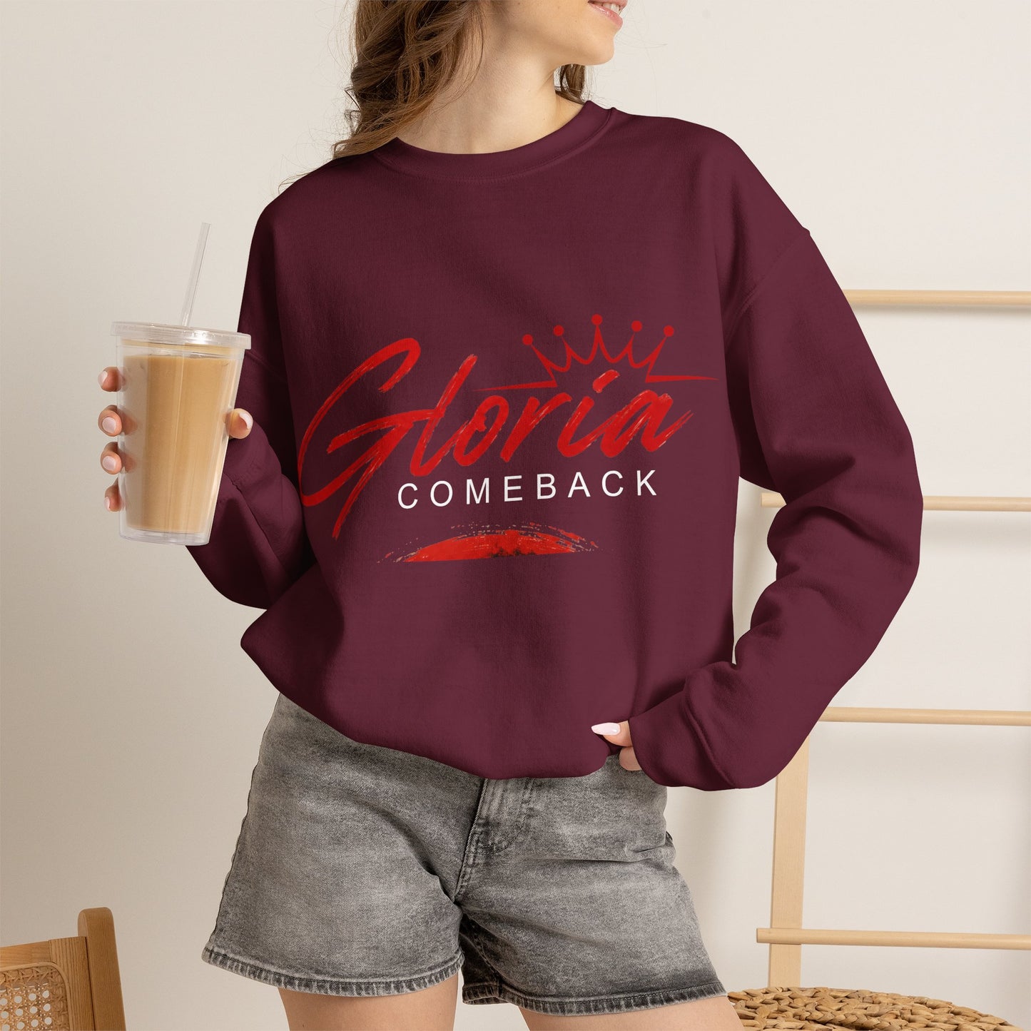 Gloria Comeback Crewneck Sweatshirt — "Gloria: She Was Gone, But Love Stayed"