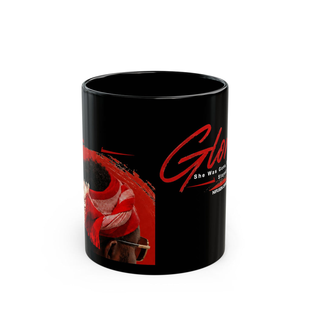 Gloria Tribute Mug – Black Ceramic Memorial Coffee Cup (11oz/15oz)