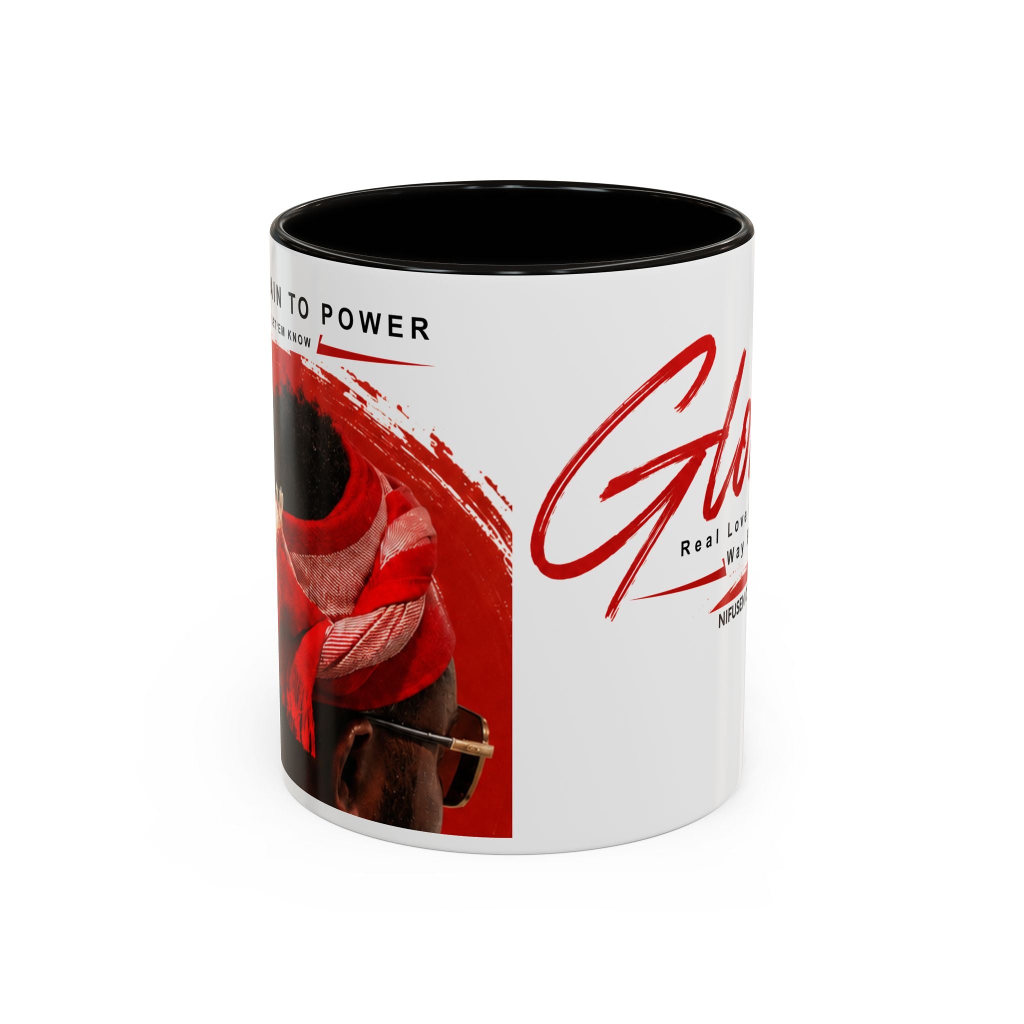 Gloria Script Photo Mug — Inspirational 'Real Love Finds Its Way Back' Coffee Cup (11oz/15oz)