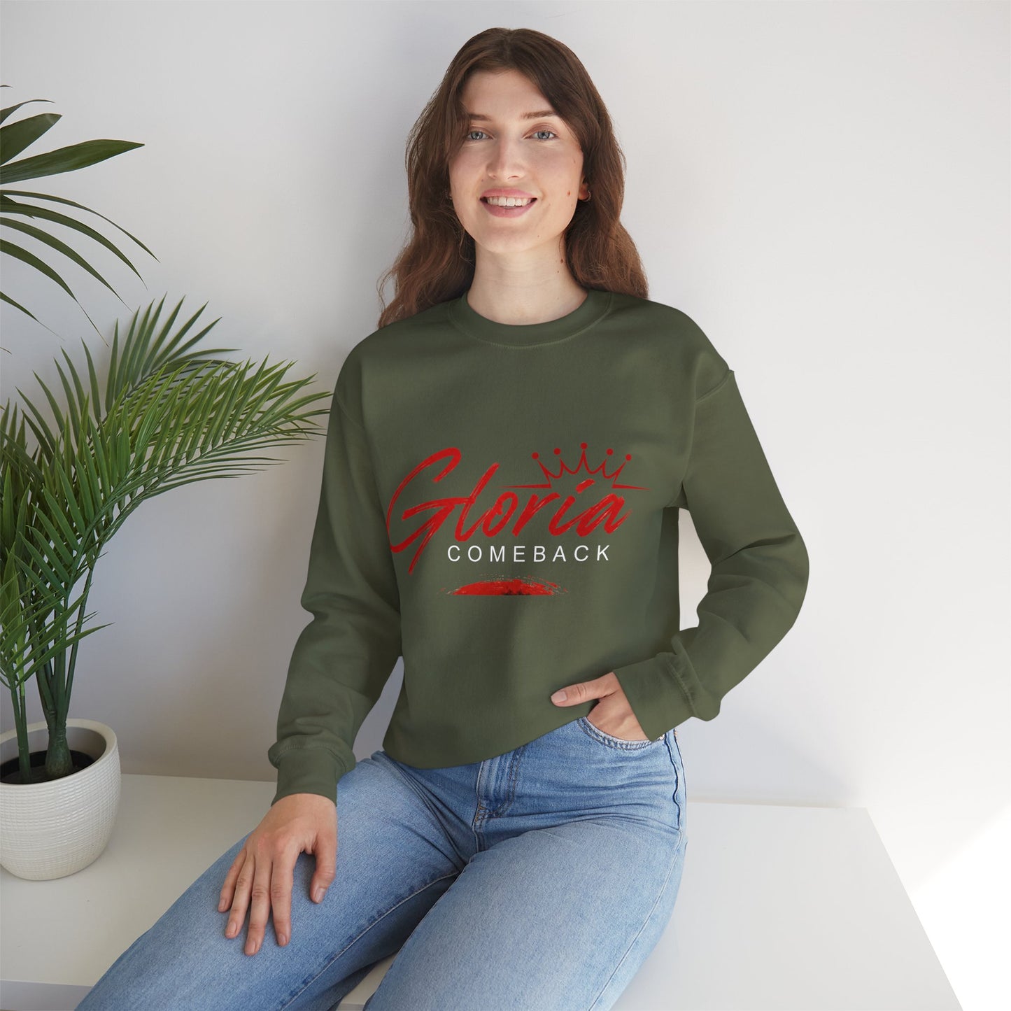 Gloria Comeback Crewneck Sweatshirt — "Gloria: She Was Gone, But Love Stayed"