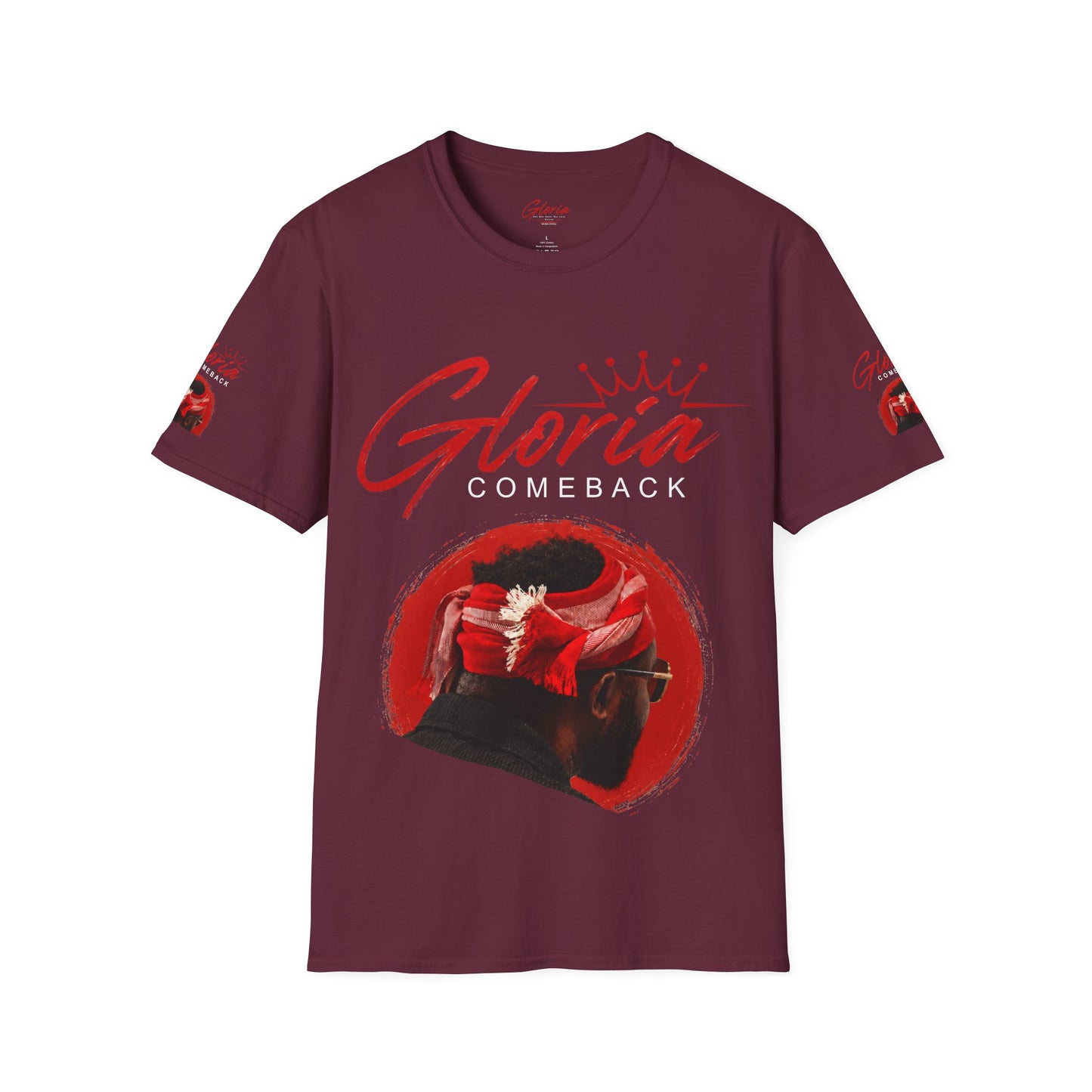 Comeback Gloria T-Shirt — Bold Red Crown Graphic Tee