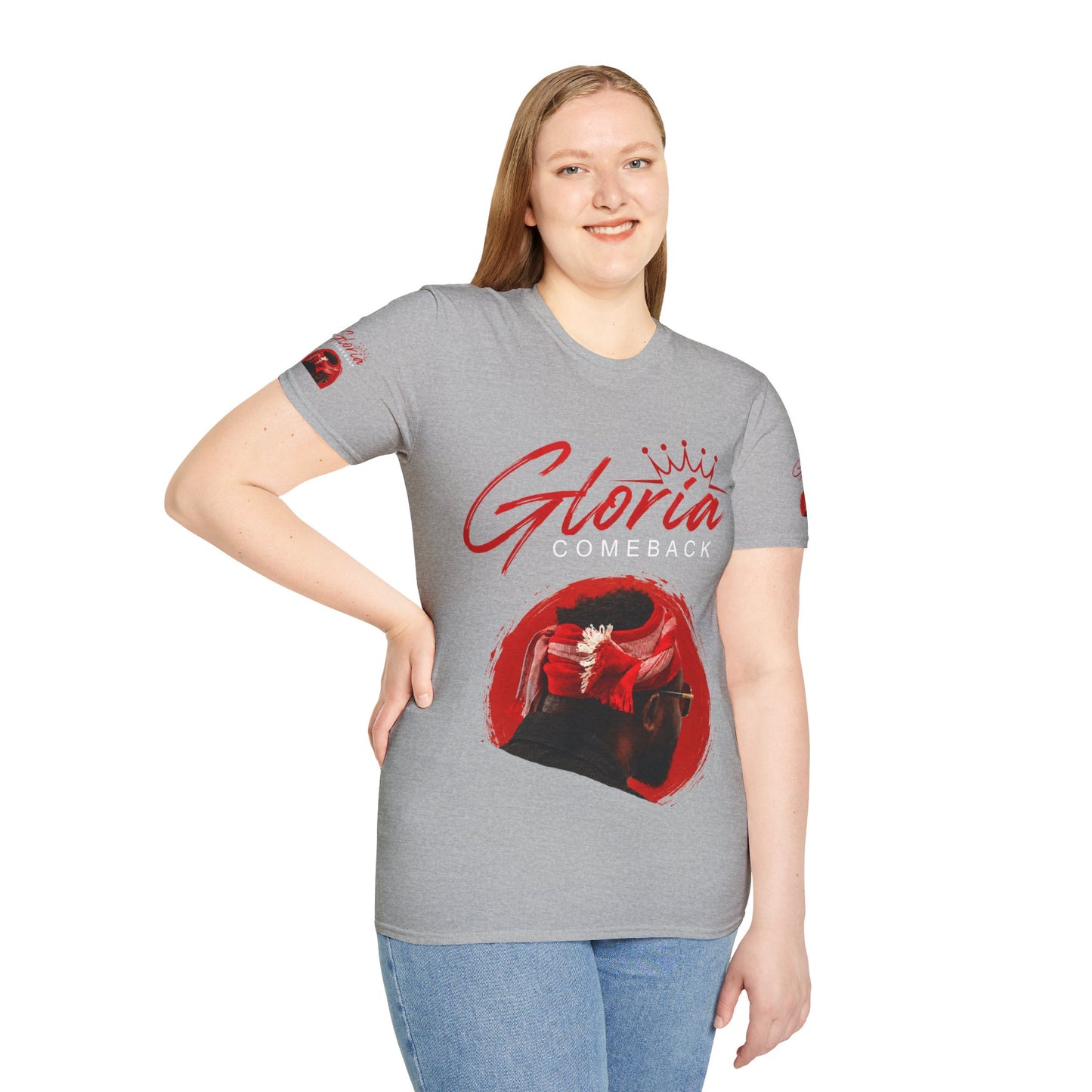 Comeback Gloria T-Shirt — Bold Red Crown Graphic Tee