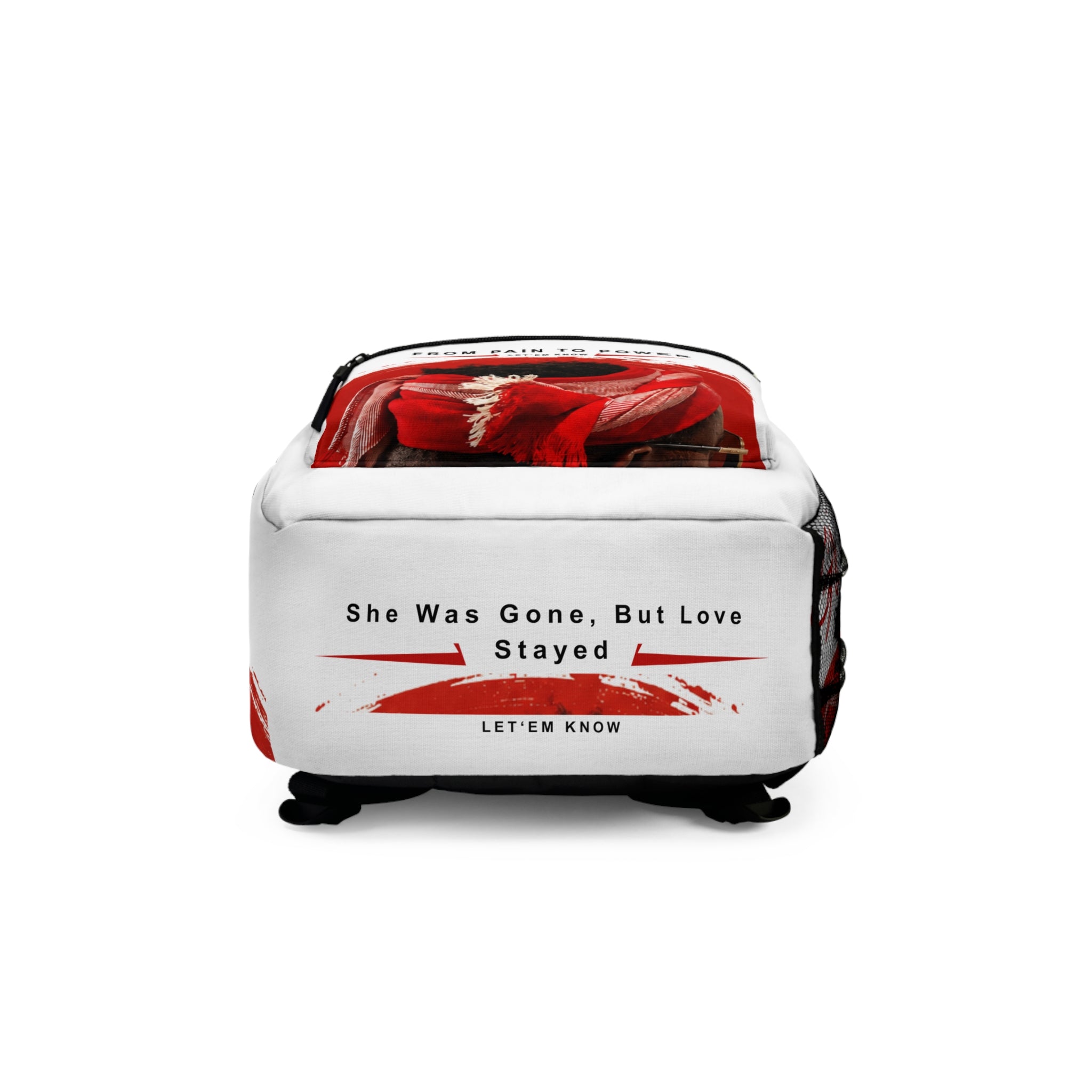 Inspirational 'She Was Gone, But Love Stayed' Backpack – From Pain to Power Design