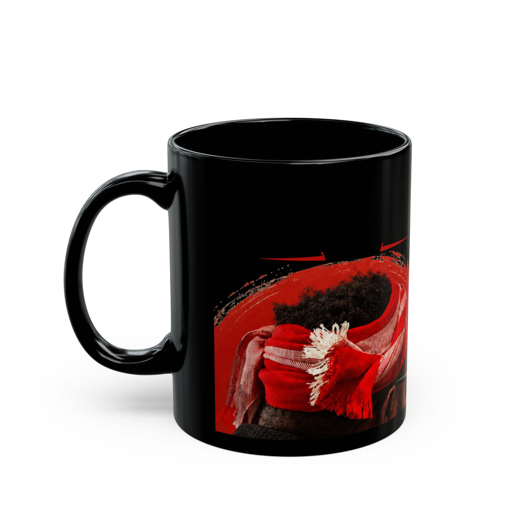 Gloria Tribute Mug – Black Ceramic Memorial Coffee Cup (11oz/15oz)