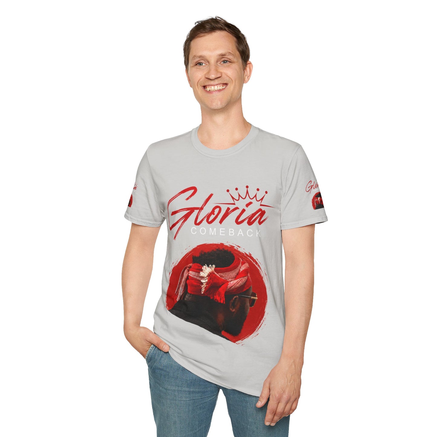 Comeback Gloria T-Shirt — Bold Red Crown Graphic Tee