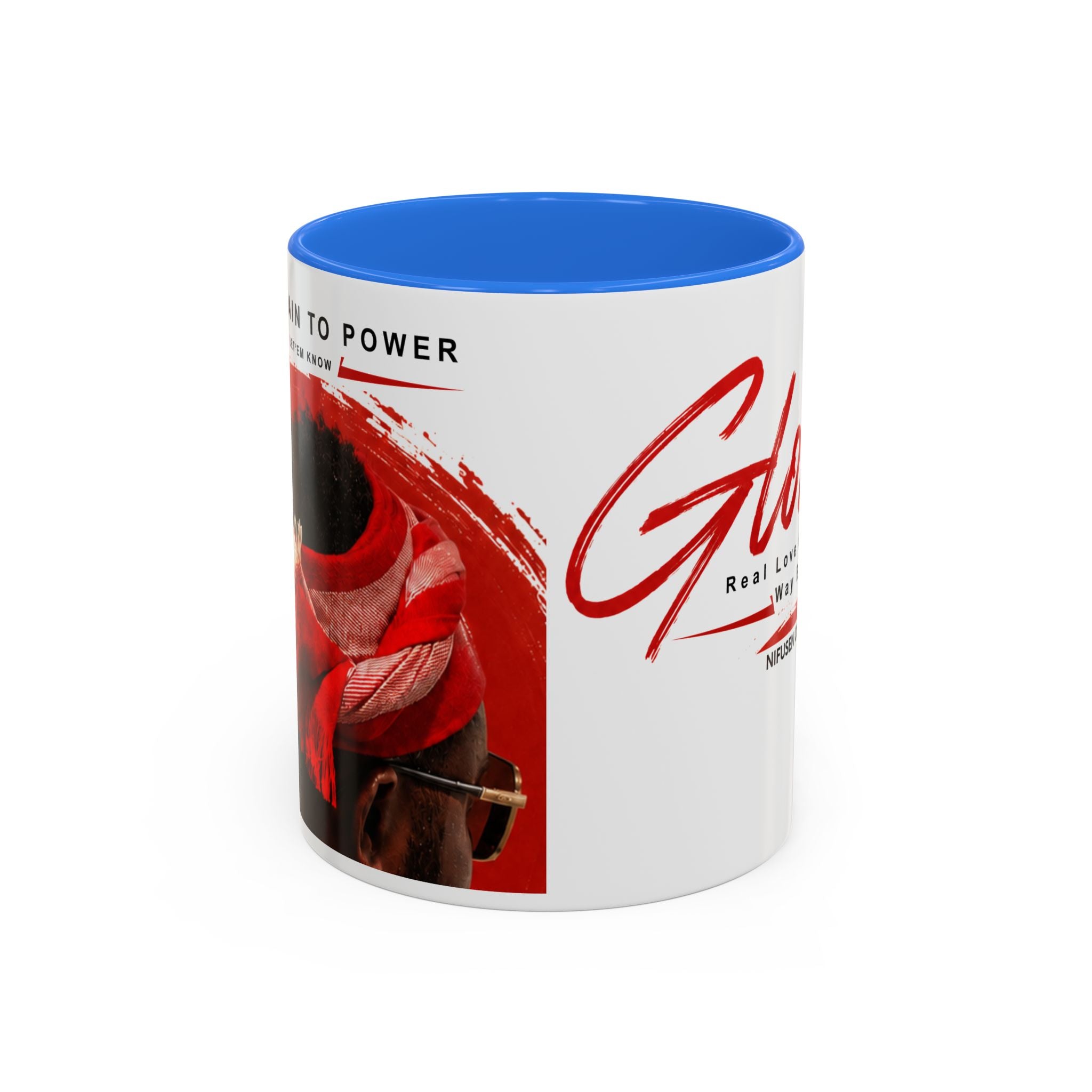Gloria Script Photo Mug — Inspirational 'Real Love Finds Its Way Back' Coffee Cup (11oz/15oz)