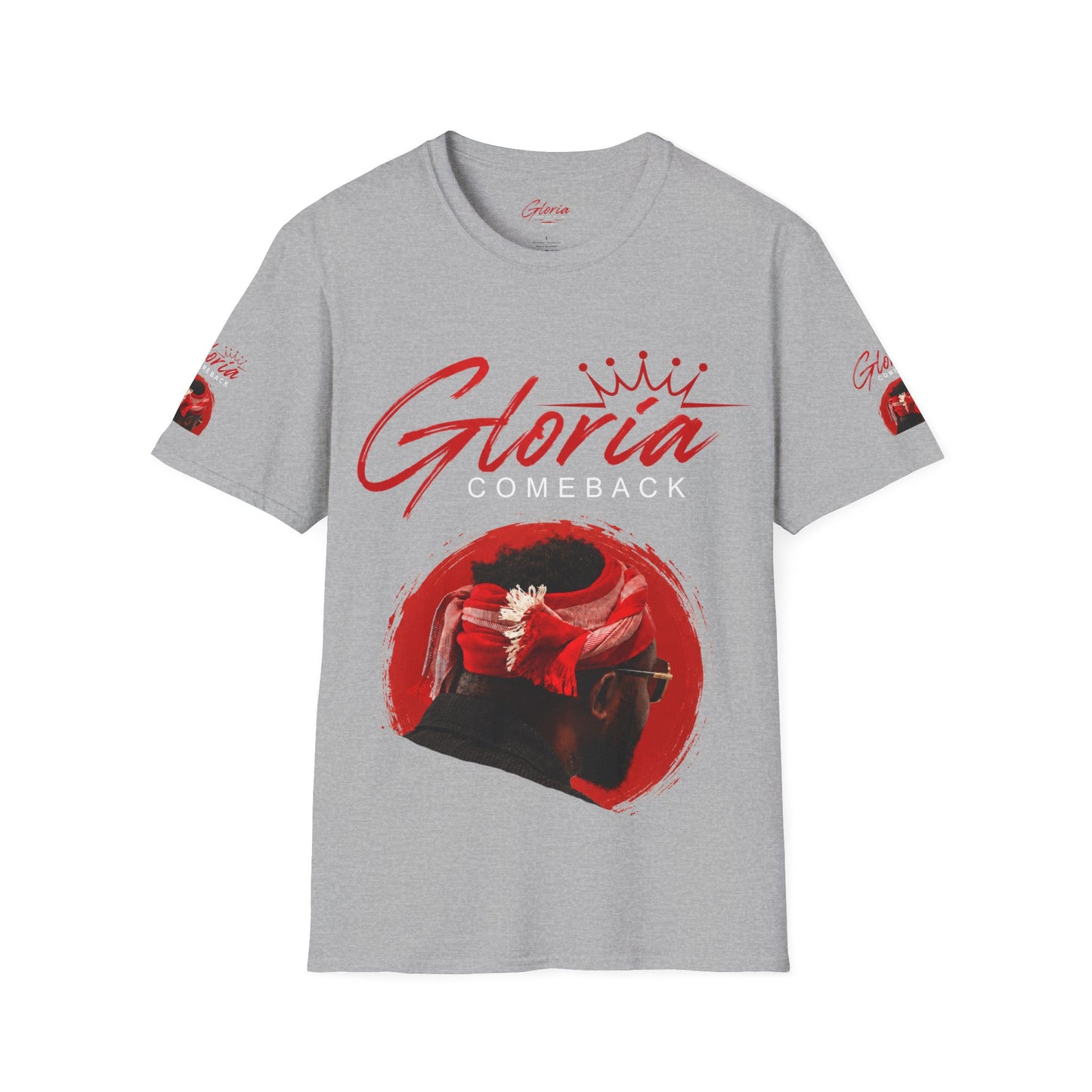 Comeback Gloria T-Shirt — Bold Red Crown Graphic Tee