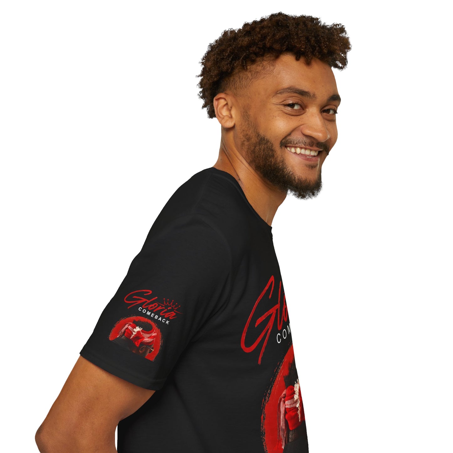 Comeback Gloria T-Shirt — Bold Red Crown Graphic Tee