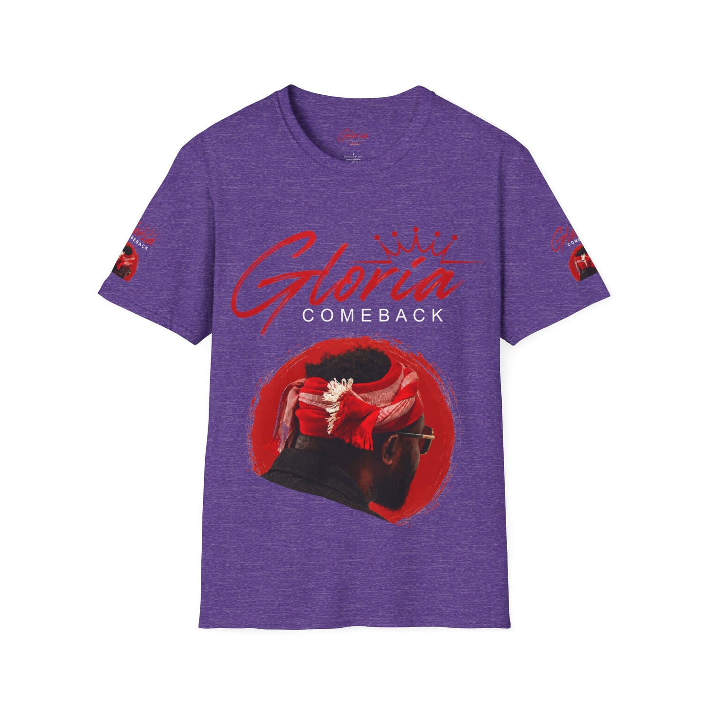 Comeback Gloria T-Shirt — Bold Red Crown Graphic Tee