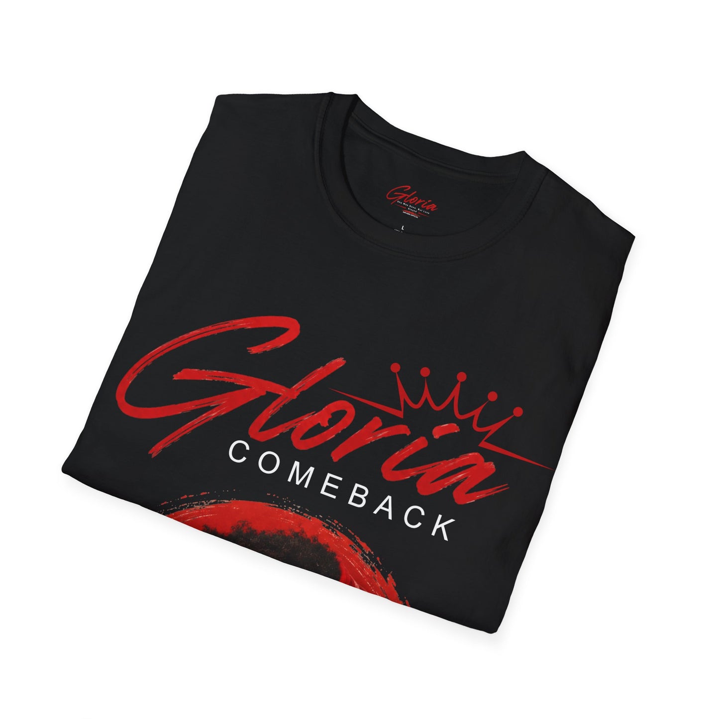 Comeback Gloria T-Shirt — Bold Red Crown Graphic Tee