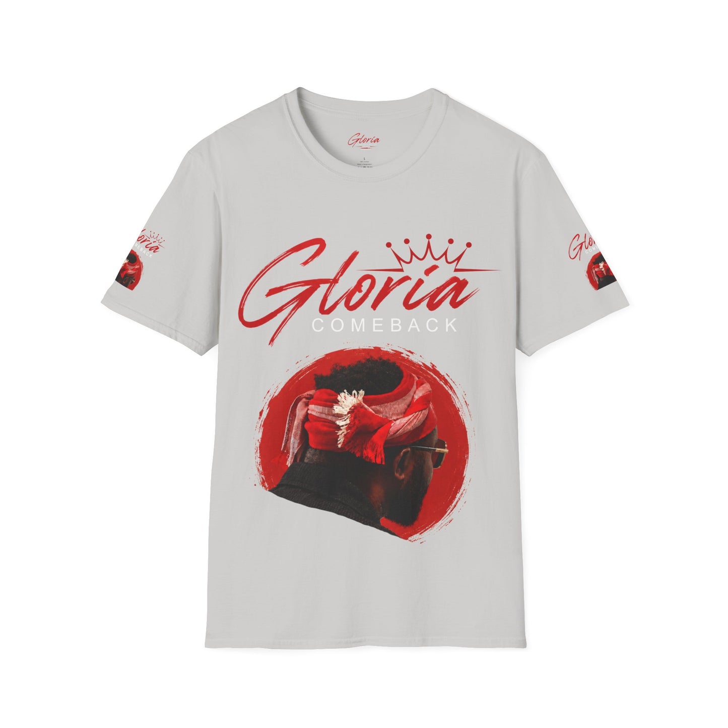 Comeback Gloria T-Shirt — Bold Red Crown Graphic Tee