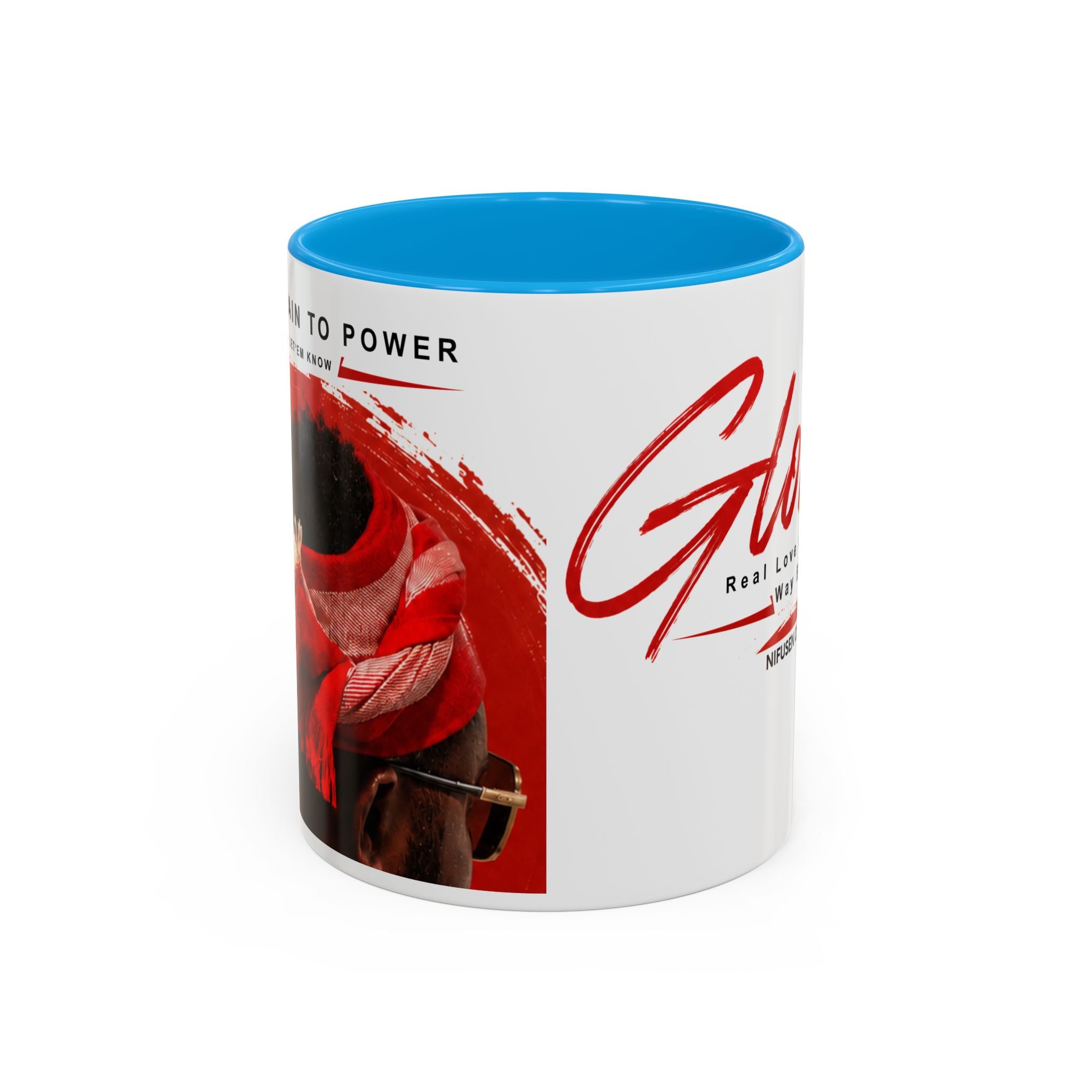 Gloria Script Photo Mug — Inspirational 'Real Love Finds Its Way Back' Coffee Cup (11oz/15oz)