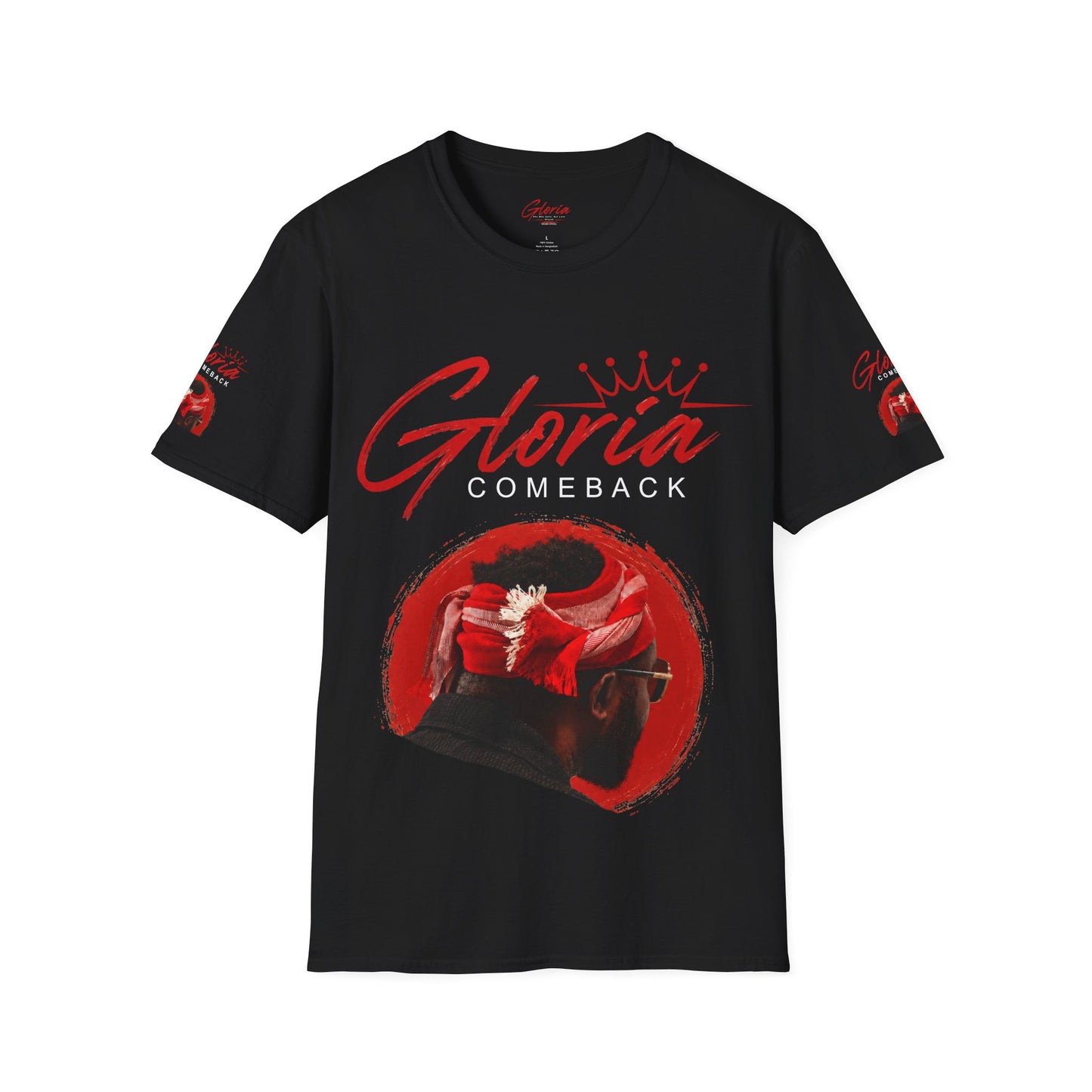 Comeback Gloria T-Shirt — Bold Red Crown Graphic Tee