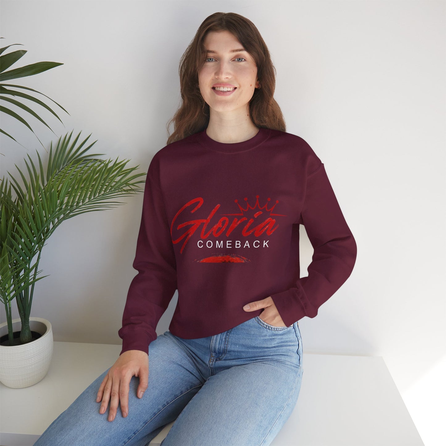 Gloria Comeback Crewneck Sweatshirt — "Gloria: She Was Gone, But Love Stayed"