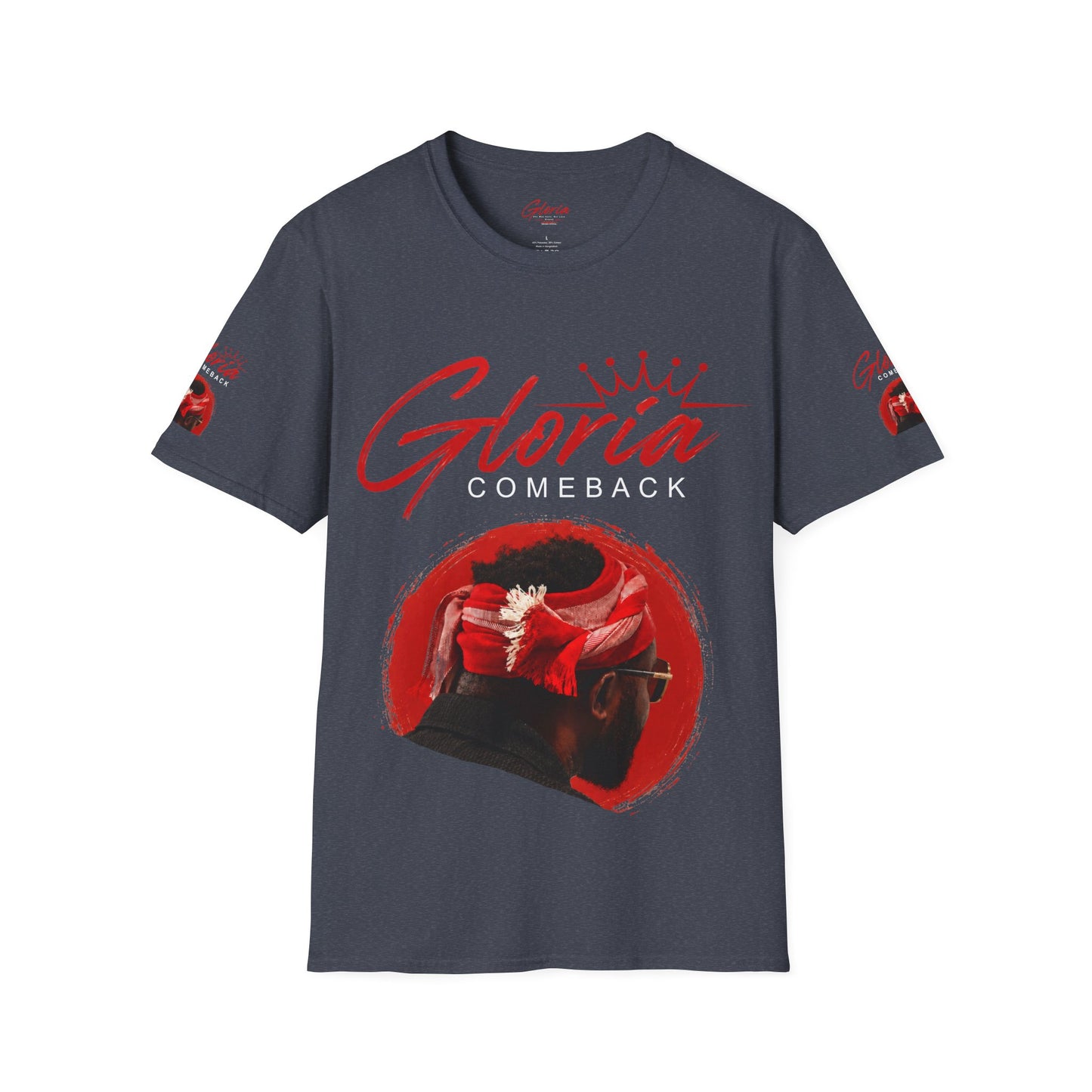 Comeback Gloria T-Shirt — Bold Red Crown Graphic Tee