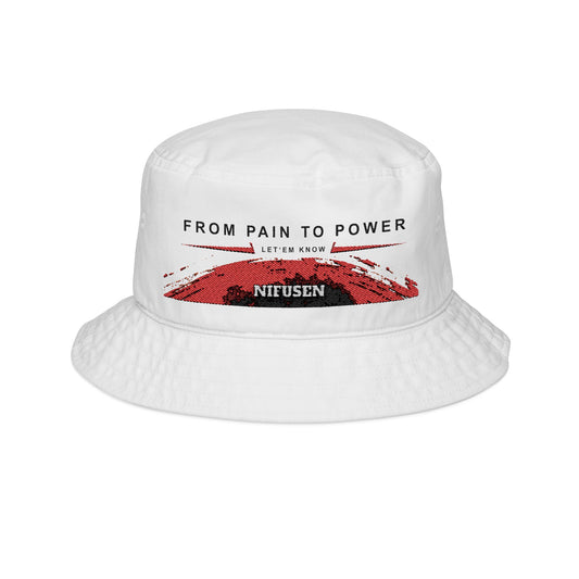 From Pain to Power Embroidered Bucket Hat