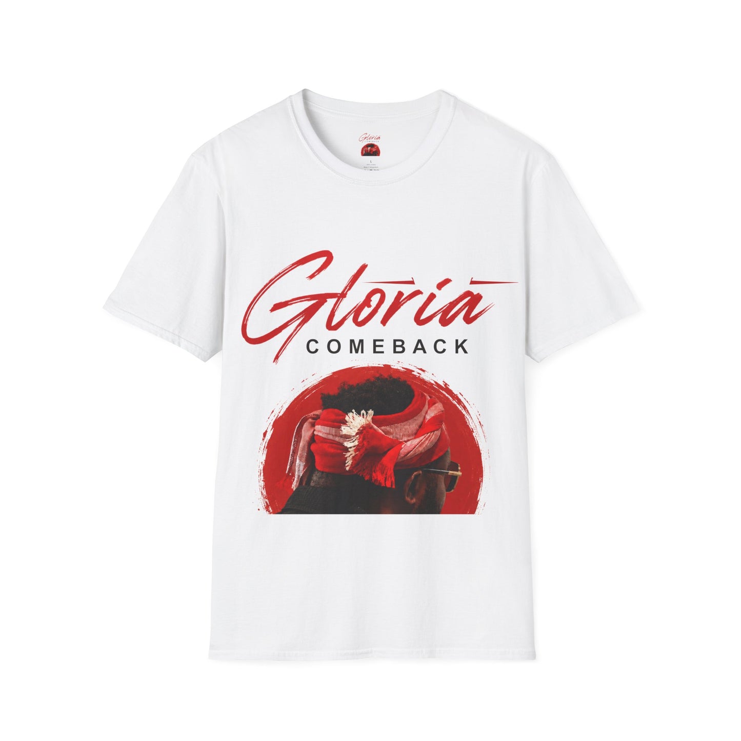 Gloria Comeback T-Shirt — Retro Red Script Graphic Tee
