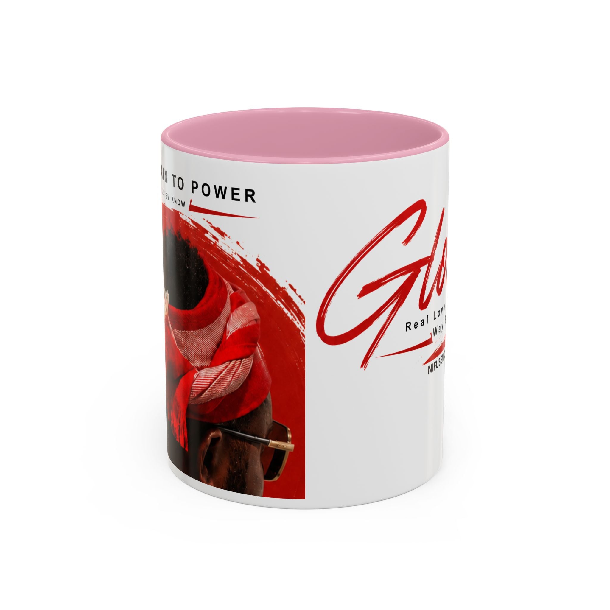 Gloria Script Photo Mug — Inspirational 'Real Love Finds Its Way Back' Coffee Cup (11oz/15oz)