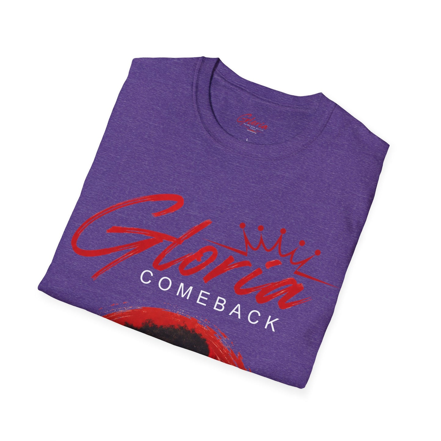 Comeback Gloria T-Shirt — Bold Red Crown Graphic Tee