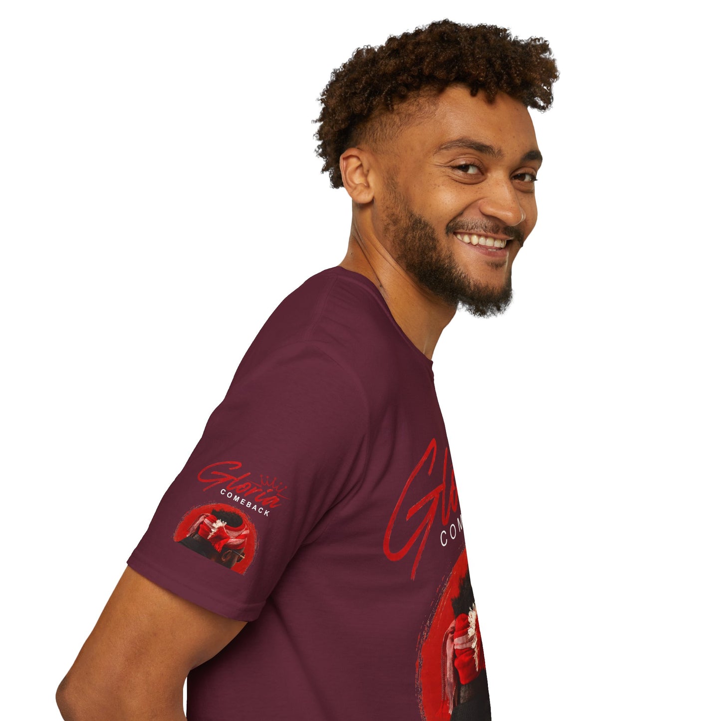 Comeback Gloria T-Shirt — Bold Red Crown Graphic Tee