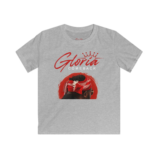 Kids Tee — "Gloria Comeback" Red Crown Graphic