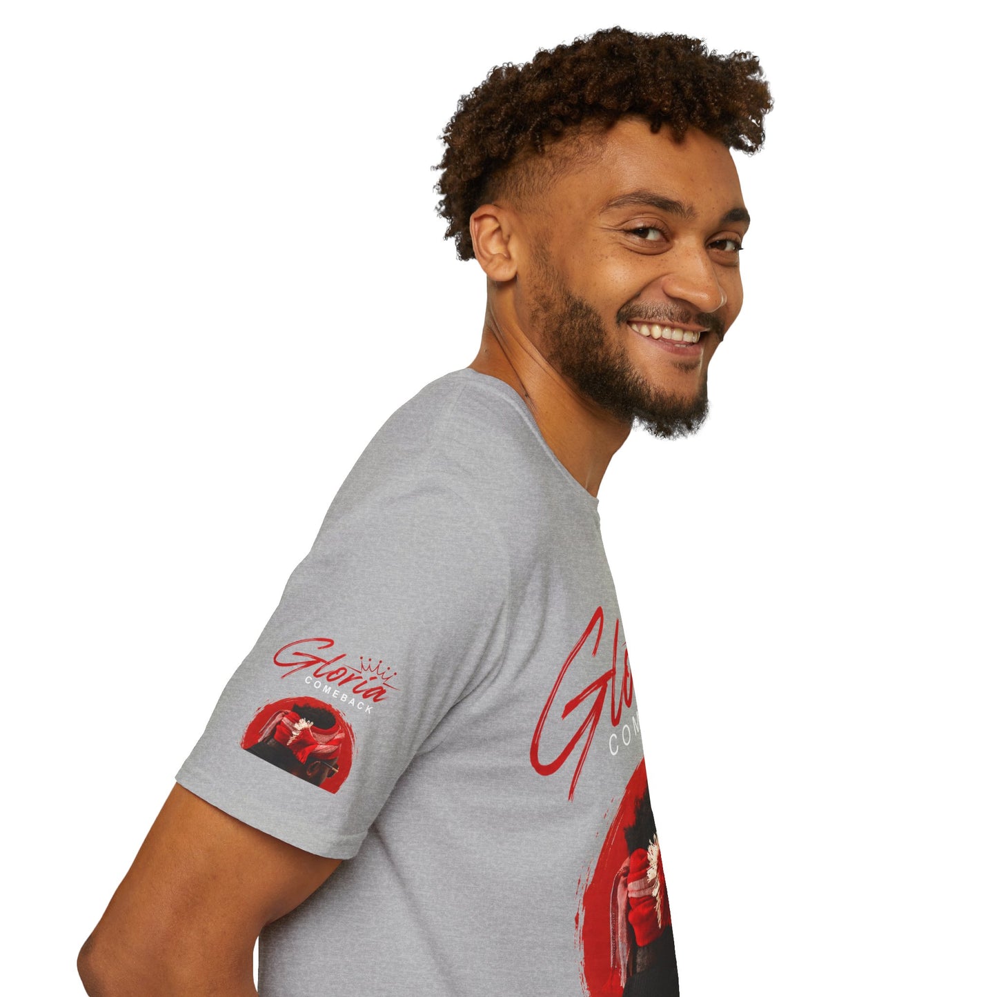 Comeback Gloria T-Shirt — Bold Red Crown Graphic Tee