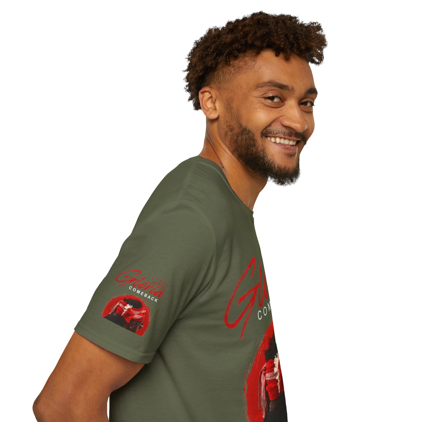 Comeback Gloria T-Shirt — Bold Red Crown Graphic Tee