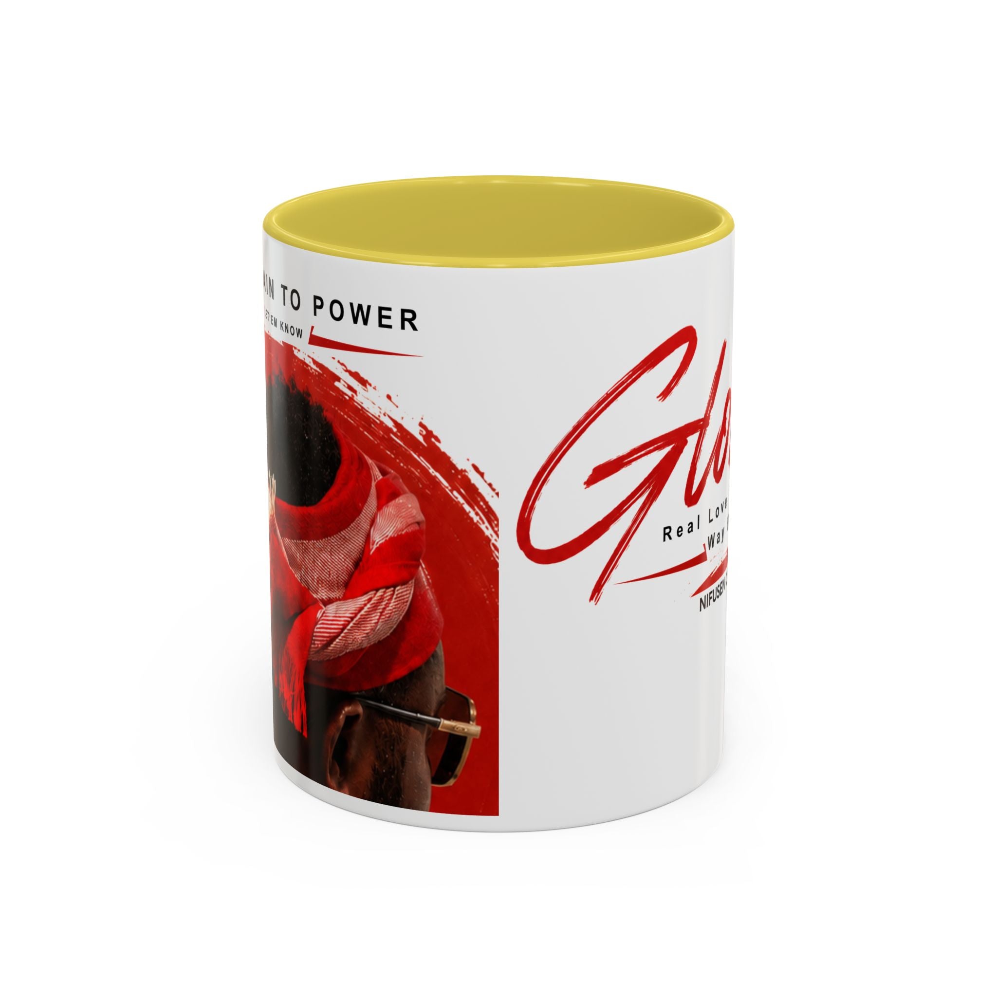 Gloria Script Photo Mug — Inspirational 'Real Love Finds Its Way Back' Coffee Cup (11oz/15oz)