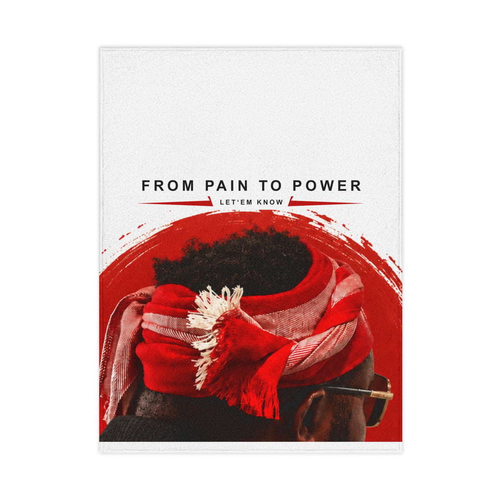 From Pain to Power Toddler Blanket — Inspirational Red Scarf Design