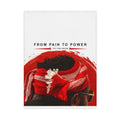 From Pain to Power Toddler Blanket — Inspirational Red Scarf Design