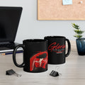Gloria Tribute Mug – Black Ceramic Memorial Coffee Cup (11oz/15oz)