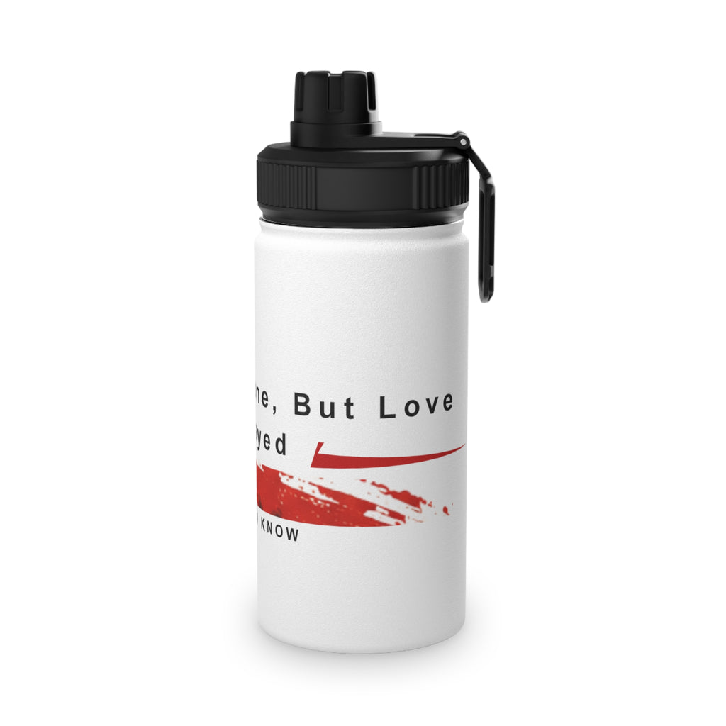 Stainless Steel Water Bottle — "Was Gone, But Stayed" Red Arrow Sports Bottle