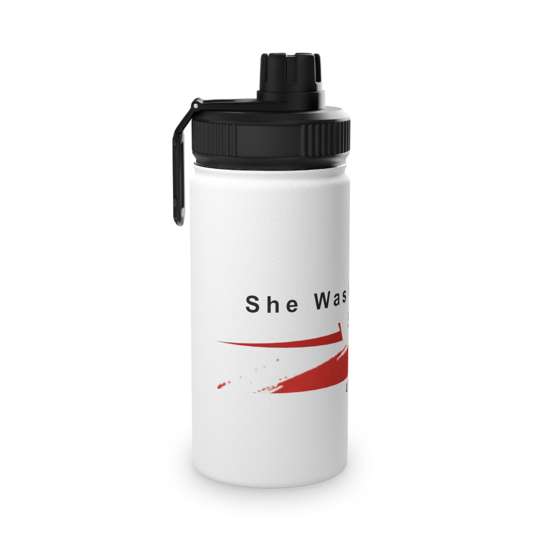Stainless Steel Water Bottle — "Was Gone, But Stayed" Red Arrow Sports Bottle