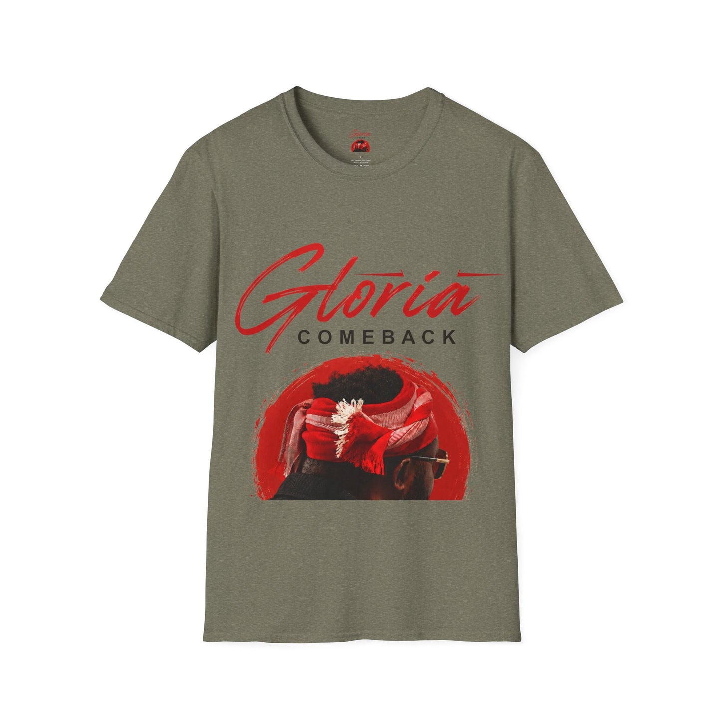 Gloria Comeback T-Shirt — Retro Red Script Graphic Tee