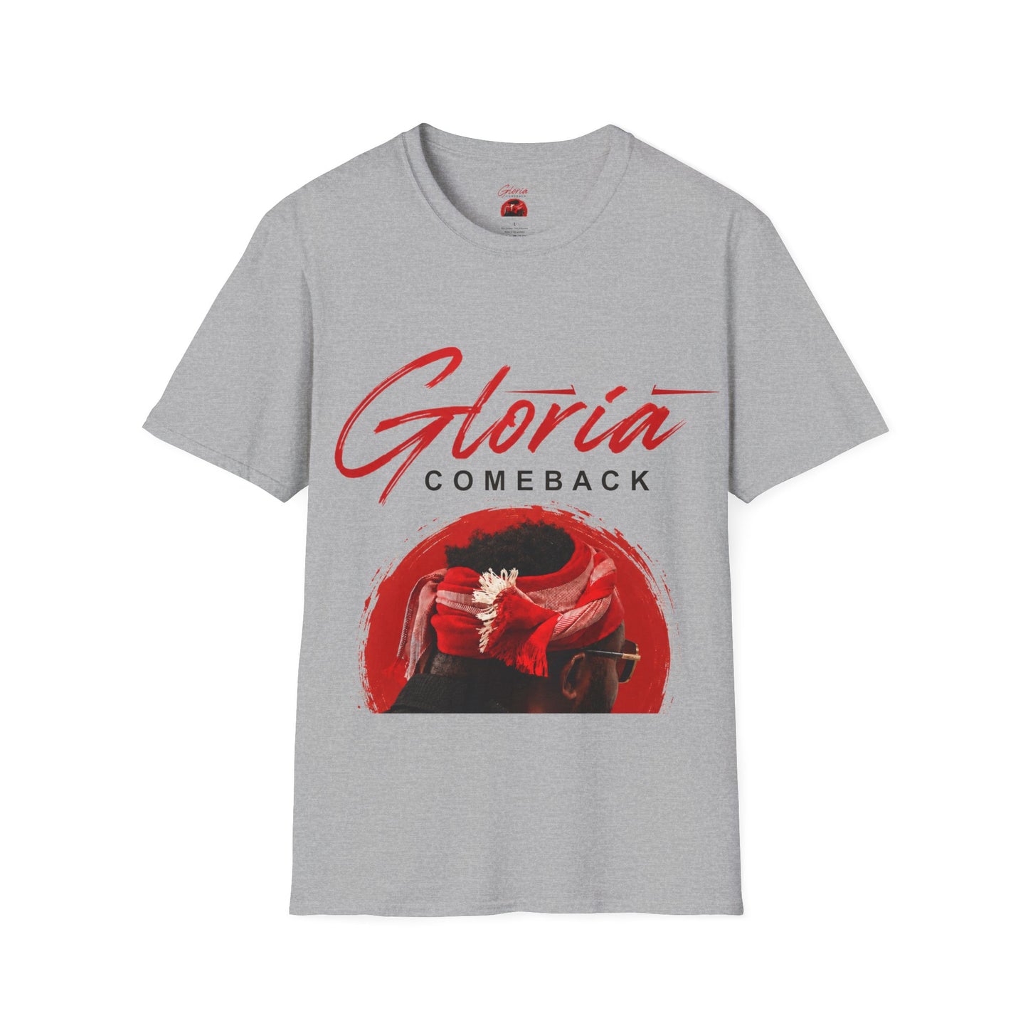 Gloria Comeback T-Shirt — Retro Red Script Graphic Tee