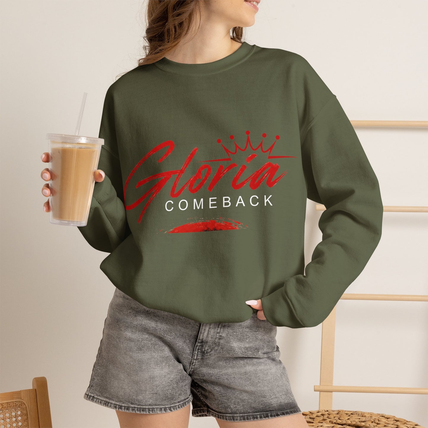 Gloria Comeback Crewneck Sweatshirt — "Gloria: She Was Gone, But Love Stayed"