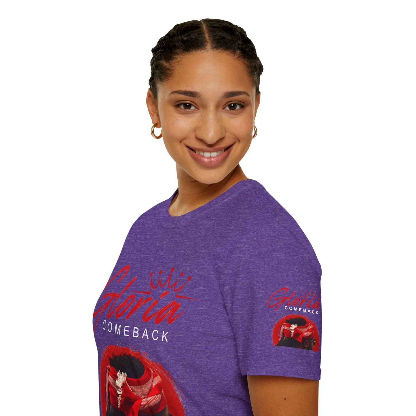 Comeback Gloria T-Shirt — Bold Red Crown Graphic Tee