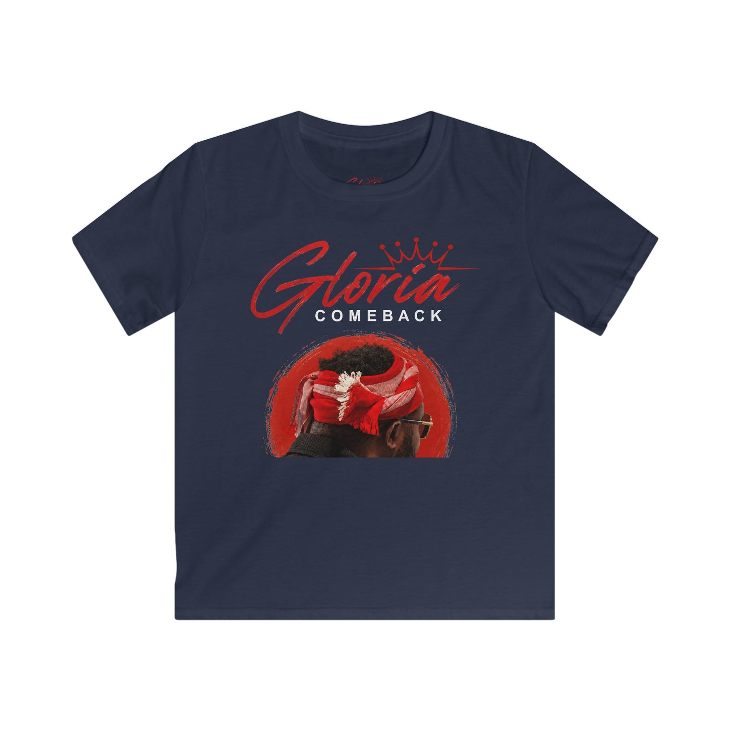 Kids Tee — "Gloria Comeback" Red Crown Graphic