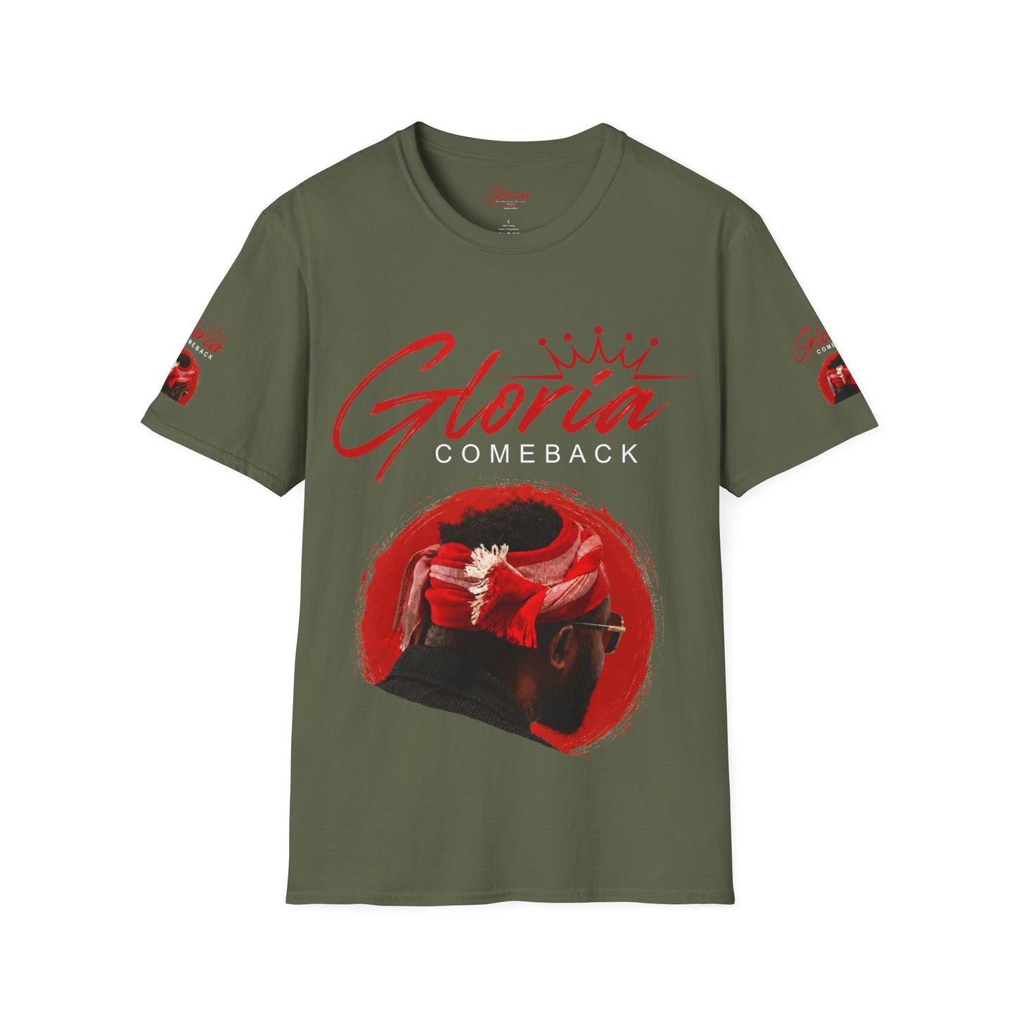 Comeback Gloria T-Shirt — Bold Red Crown Graphic Tee