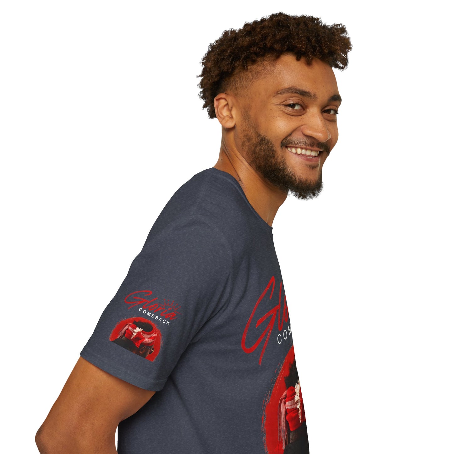 Comeback Gloria T-Shirt — Bold Red Crown Graphic Tee