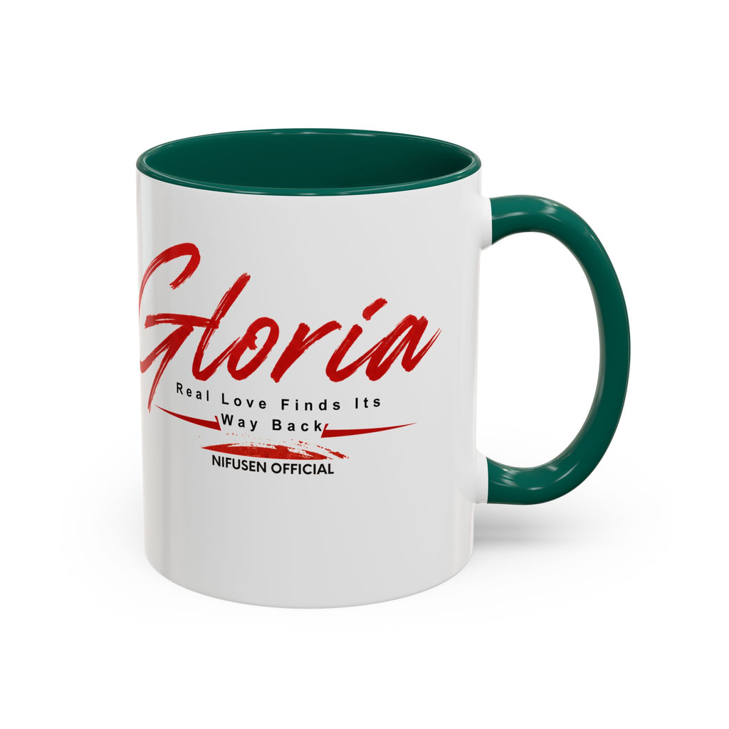 Gloria Script Photo Mug — Inspirational 'Real Love Finds Its Way Back' Coffee Cup (11oz/15oz)