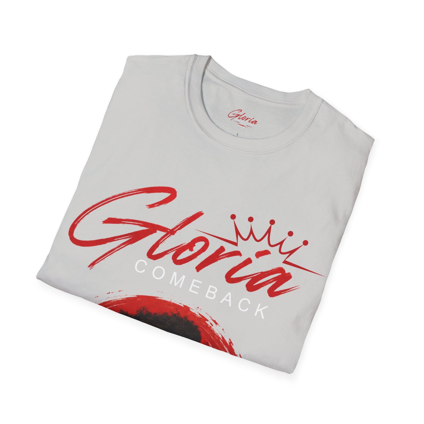 Comeback Gloria T-Shirt — Bold Red Crown Graphic Tee
