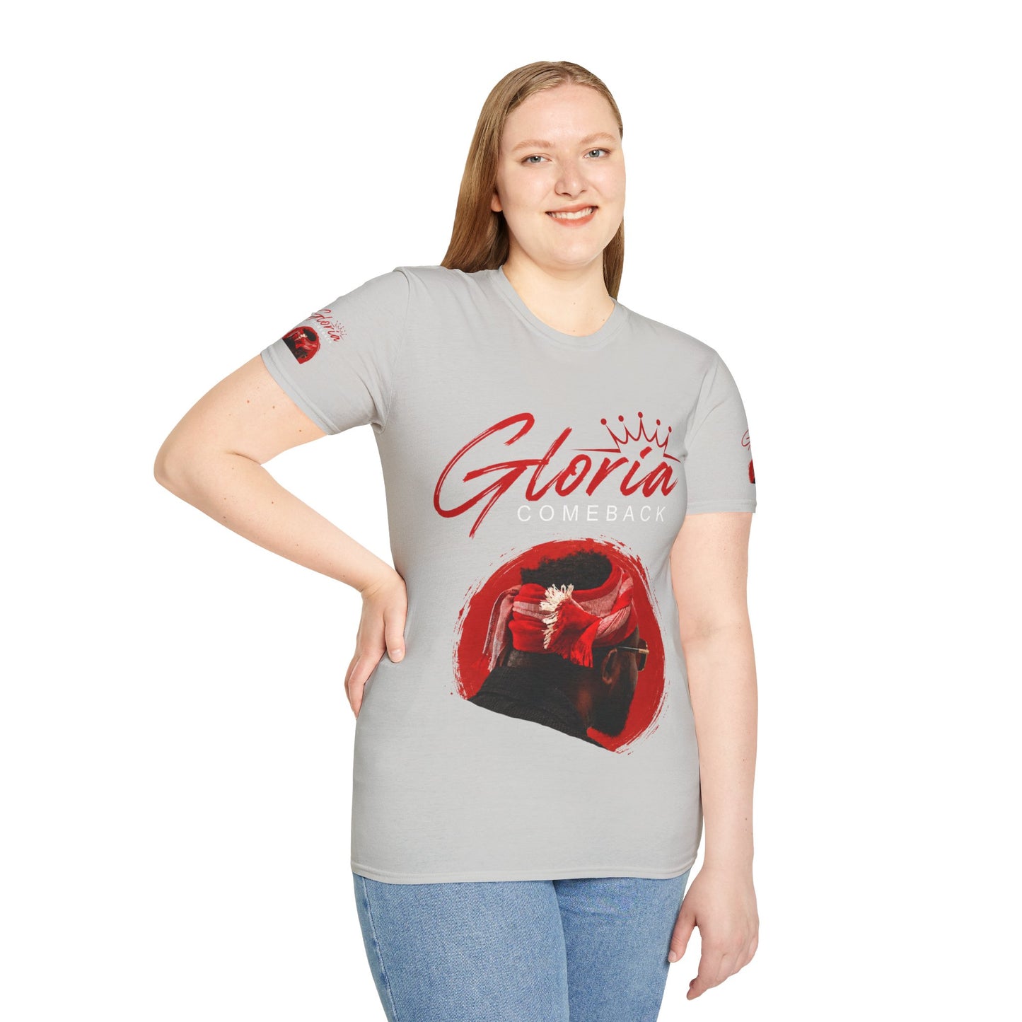 Comeback Gloria T-Shirt — Bold Red Crown Graphic Tee